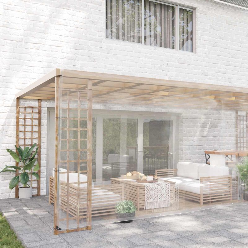 3429365_1.jpg vidaXL Plachta Priehľadná 6 x 12 m PVC – Obrázok 1