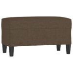 vidaXL Lavička hnedá 70x35x41 cm látka – Obrázok 2