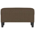 vidaXL Lavička hnedá 70x35x41 cm látka – Obrázok 3