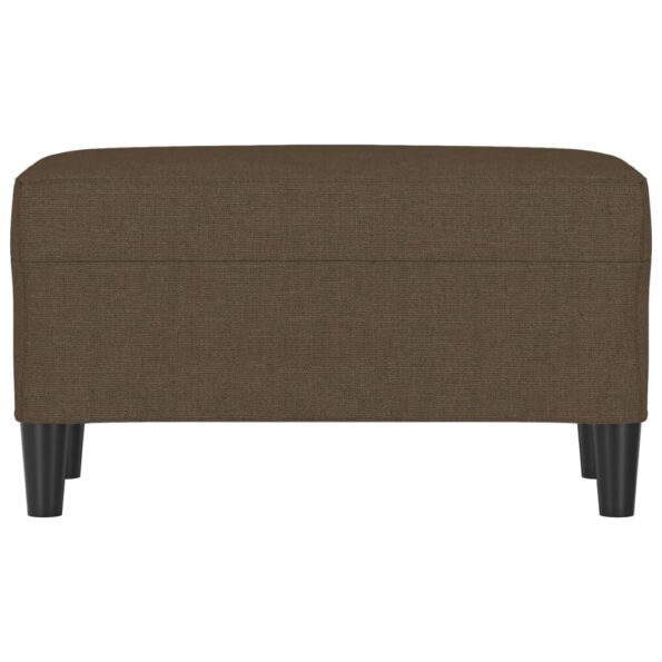 vidaXL Lavička hnedá 70x35x41 cm látka – Obrázok 3