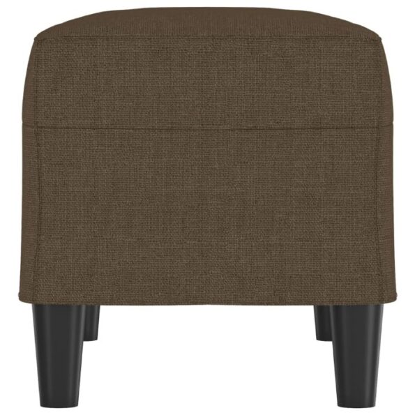 vidaXL Lavička hnedá 70x35x41 cm látka – Obrázok 4