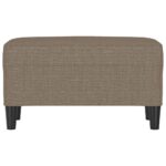 vidaXL Lavička sivohnedá 70x35x41 cm látka – Obrázok 3