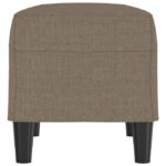 vidaXL Lavička sivohnedá 70x35x41 cm látka – Obrázok 4