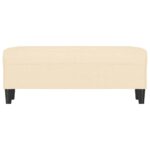 vidaXL Lavička krémová 100x35x41 cm látka – Obrázok 3