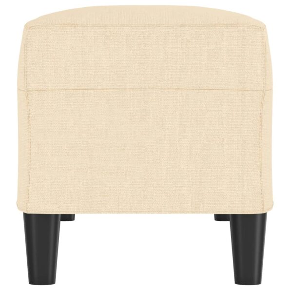 vidaXL Lavička krémová 100x35x41 cm látka – Obrázok 4