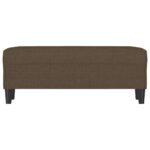 vidaXL Lavička hnedá 100x35x41 cm látka – Obrázok 3