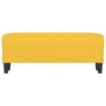 vidaXL Lavička bledožltá 100x35x41 cm látka – Obrázok 3