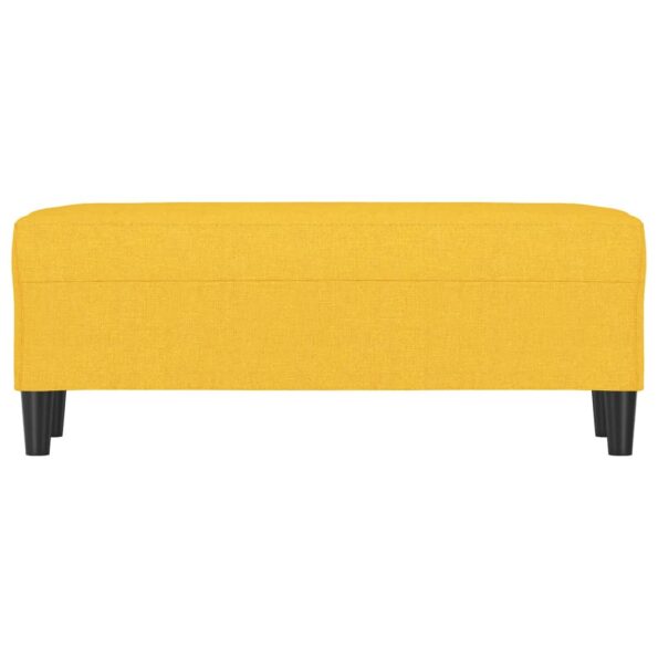 vidaXL Lavička bledožltá 100x35x41 cm látka – Obrázok 3