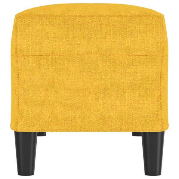 vidaXL Lavička bledožltá 100x35x41 cm látka – Obrázok 4