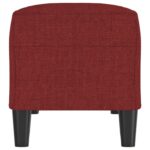 vidaXL Lavička vínovo-červená 100x35x41 cm látka – Obrázok 4