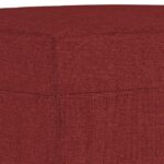 vidaXL Lavička vínovo-červená 100x35x41 cm látka – Obrázok 5