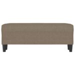 vidaXL Lavička sivohnedá 100x35x41 cm látka – Obrázok 3