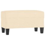 vidaXL Lavica krémová 70x35x41 cm látka – Obrázok 2