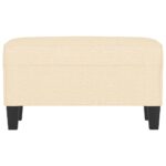 vidaXL Lavica krémová 70x35x41 cm látka – Obrázok 3