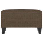 vidaXL Lavička hnedá 70x35x41 cm látka – Obrázok 3