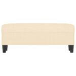 vidaXL Lavička krémová 100x35x41 cm látka – Obrázok 3