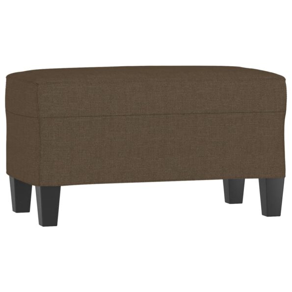 vidaXL Lavička hnedá 100x35x41 cm látka – Obrázok 2
