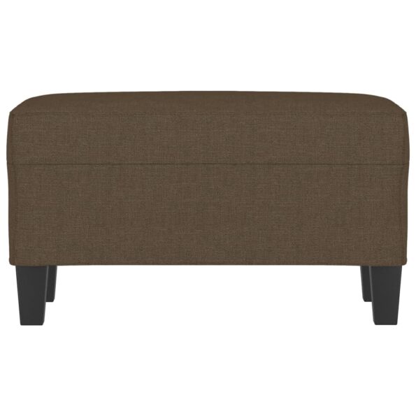 vidaXL Lavička hnedá 100x35x41 cm látka – Obrázok 3