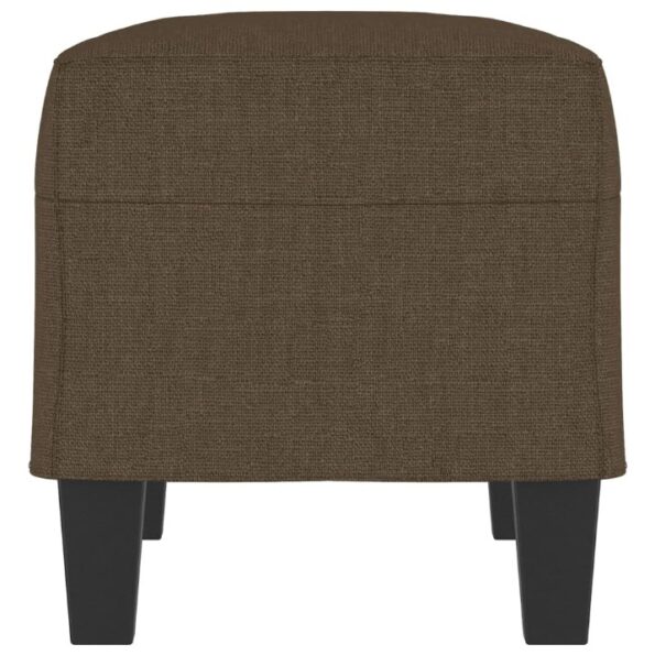 vidaXL Lavička hnedá 100x35x41 cm látka – Obrázok 4