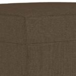 vidaXL Lavička hnedá 100x35x41 cm látka – Obrázok 5