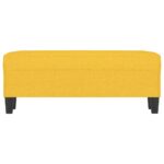 vidaXL Lavička bledožltá 100x35x41 cm látka – Obrázok 3