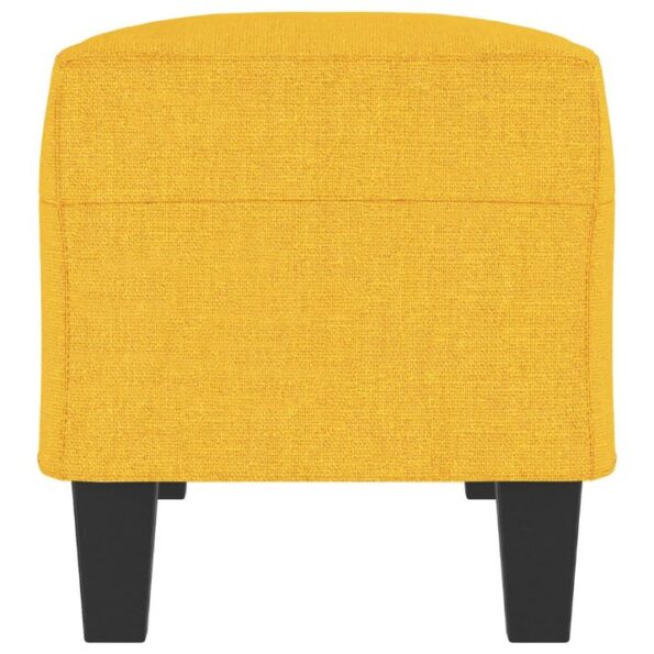 vidaXL Lavička bledožltá 100x35x41 cm látka – Obrázok 4