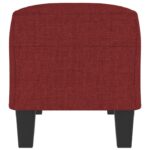 vidaXL Lavička vínovo-červená 100x35x41 cm látka – Obrázok 4