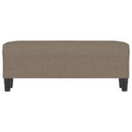 vidaXL Lavička sivohnedá 100x35x41 cm látka – Obrázok 3