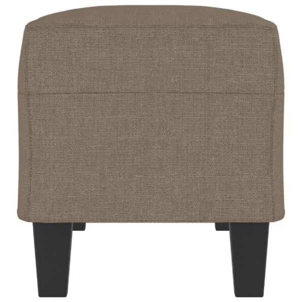 vidaXL Lavička sivohnedá 100x35x41 cm látka – Obrázok 4