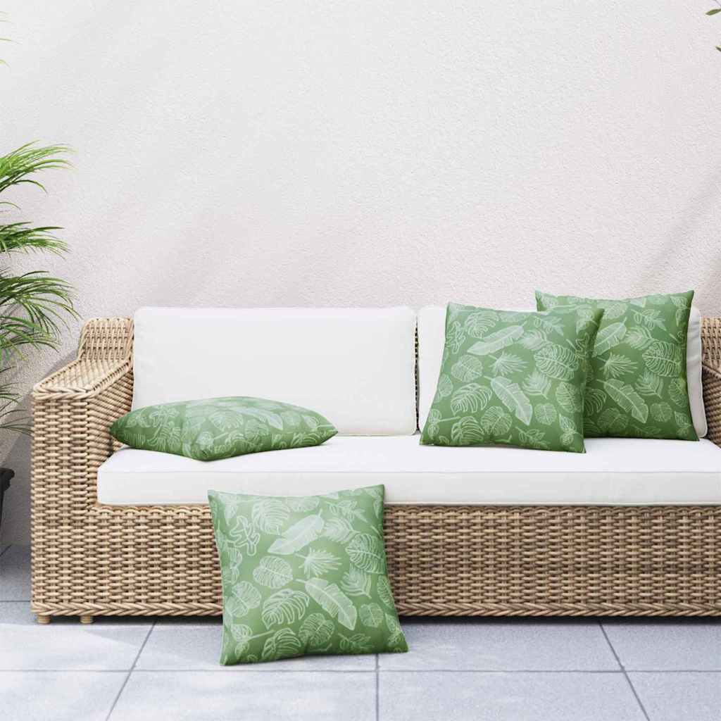 360422_1.jpg vidaXL Rozhadzovacie vankúše List 4 pcs Vzor listov 60 x 60 cm – Obrázok 1