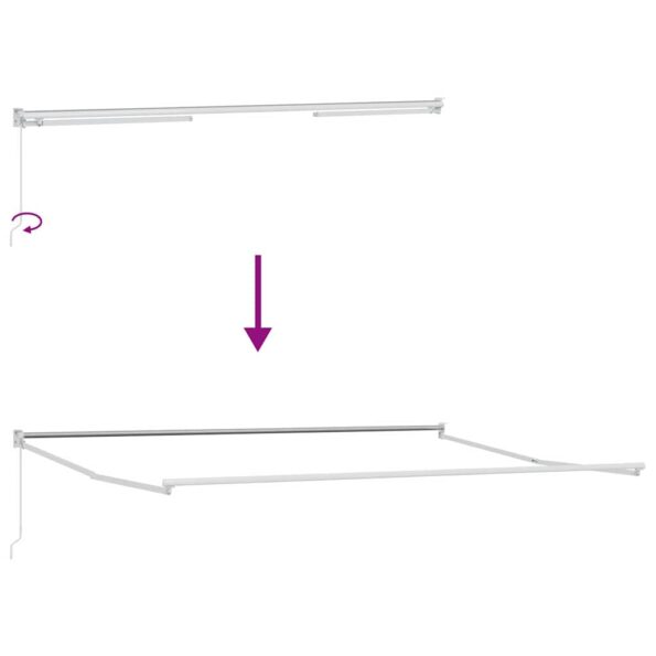 Markíza Biela 5 x 3 m Kov – Obrázok 9