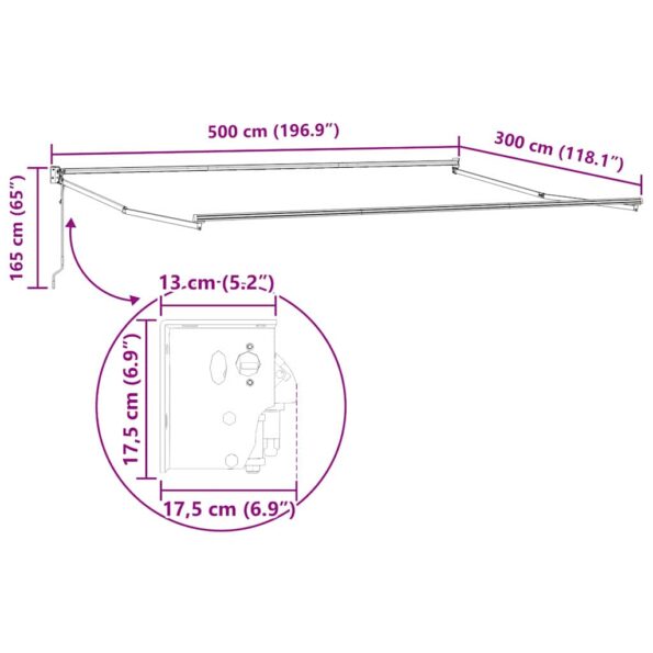 Markíza Biela 5 x 3 m Kov – Obrázok 10