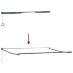 Markíza Antracit 5 x 3 m Kov – Obrázok 9