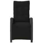 vidaXL 3-dielna bistro súprava s vankúšmi čierna polyratanová – Obrázok 5