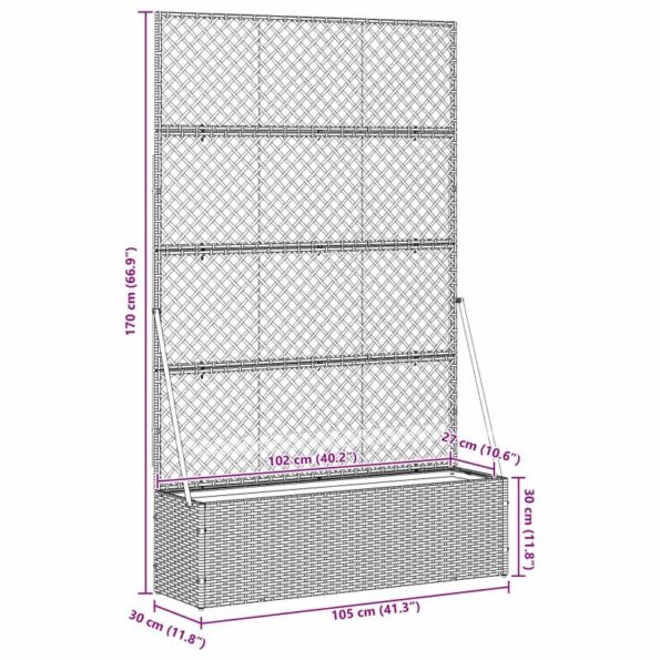 vidaXL kvetináče a truhlíky Iný materiál – Obrázok 8