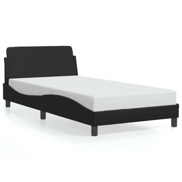 vidaXL Rám postele Dover čierny 100x203 cm umelá koža – Obrázok 2