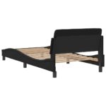 vidaXL Rám postele Dover čierny 100x203 cm umelá koža – Obrázok 6