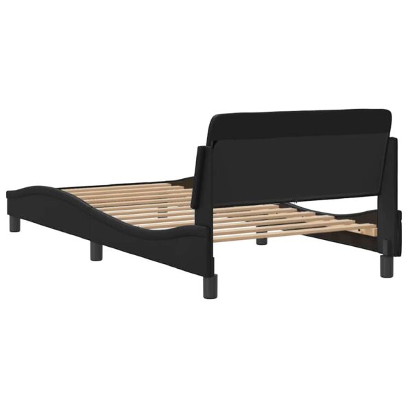 vidaXL Rám postele Dover čierny 100x203 cm umelá koža – Obrázok 6