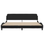 vidaXL Rám postele, Dover, čierny 193x203 cm, umelá koža – Obrázok 4