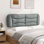 vidaXL Vankúš na čelo postele bledosivý 152 cm látka – Obrázok 4