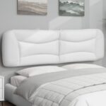 vidaXL Vankúš na čelo postele biely 193 cm umelá koža