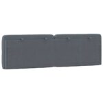 vidaXL Panel na čelo postele tmavosivý 152 cm zamat – Obrázok 7