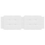 vidaXL Vankúš na čelo postele biely 152 cm umelá koža – Obrázok 4