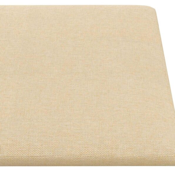 vidaXL Nástenný čelník 12 pcs Krémová 30 x 15 cm látka – Obrázok 4