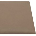 vidaXL Nástenný čelník 12 pcs Kapučínová 30 x 15 cm látka – Obrázok 4