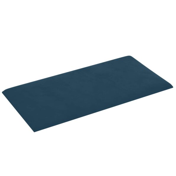 vidaXL Nástenný čelník 12 pcs Modrá 30 x 15 cm Zamat – Obrázok 3