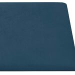 vidaXL Nástenný čelník 12 pcs Modrá 30 x 15 cm Zamat – Obrázok 4