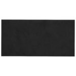 vidaXL Nástenný čelník 12 pcs Čierny 30 x 15 cm Zamat – Obrázok 2