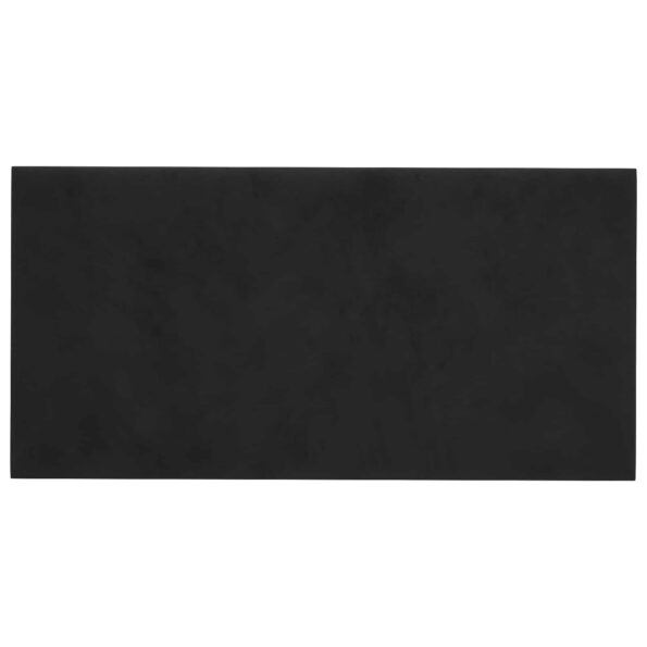 vidaXL Nástenný čelník 12 pcs Čierny 30 x 15 cm Zamat – Obrázok 2