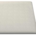 vidaXL Nástenný čelník 12 pcs Krémová 30 x 15 cm Zamat – Obrázok 4